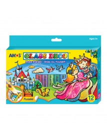 AM GD10P12R: Amos Glass Deco - Prince and Princess